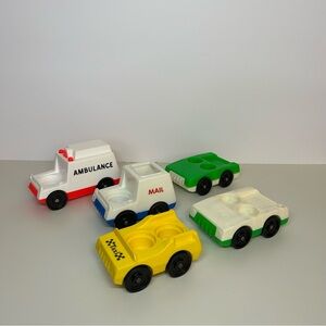 2/$50 💥 Vintage Fisher-Price Little People Play Family Vehicles. Lot of 5.